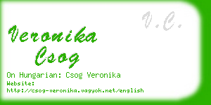 veronika csog business card